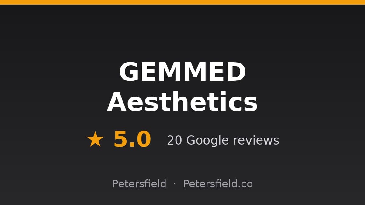 GEMMED Aesthetics, Petersfield: 5.0 stars on Google