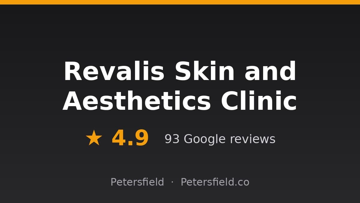 Revalis Skin and Aesthetics Clinic, Petersfield: 4.9 stars on Google