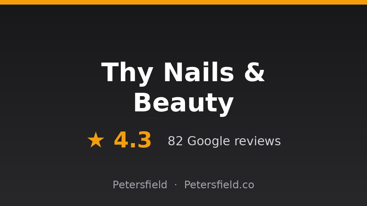 Thy Nails & Beauty, Petersfield: 4.3 stars on Google