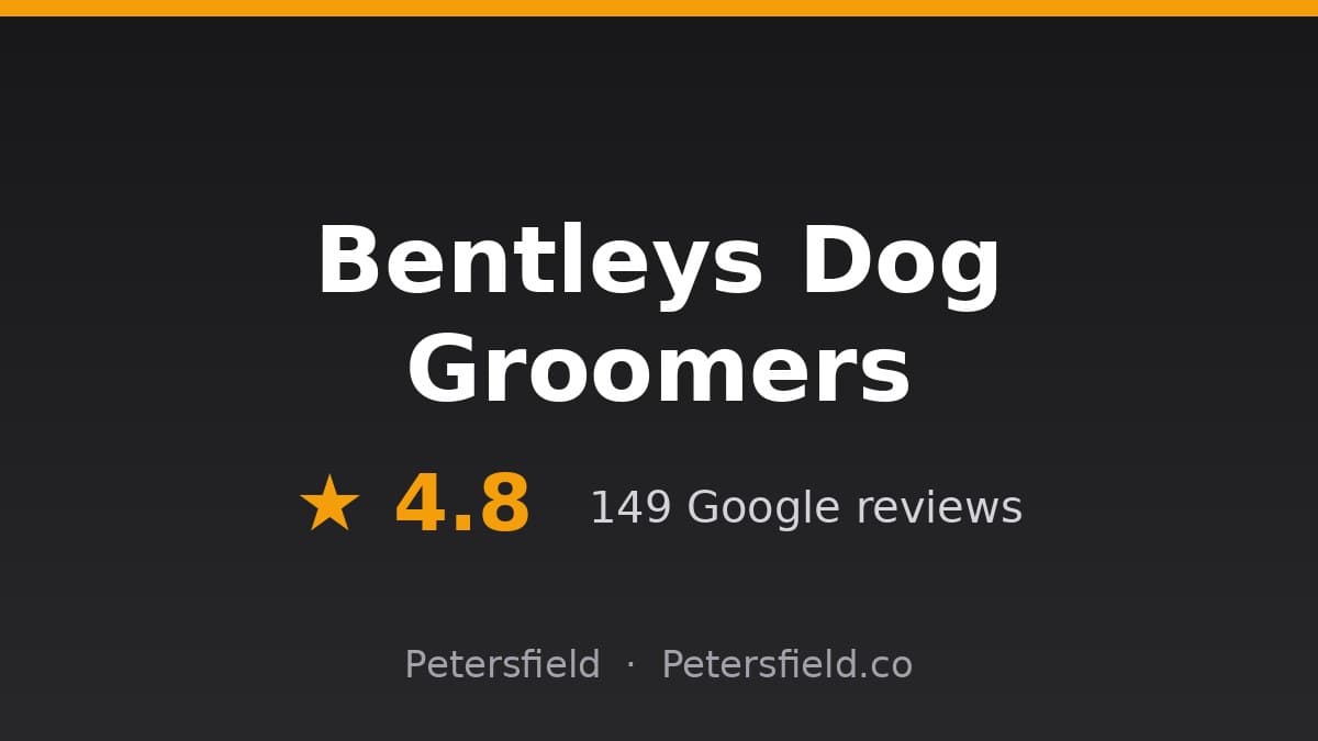 Bentleys Dog Groomers, Petersfield: 4.8 stars on Google