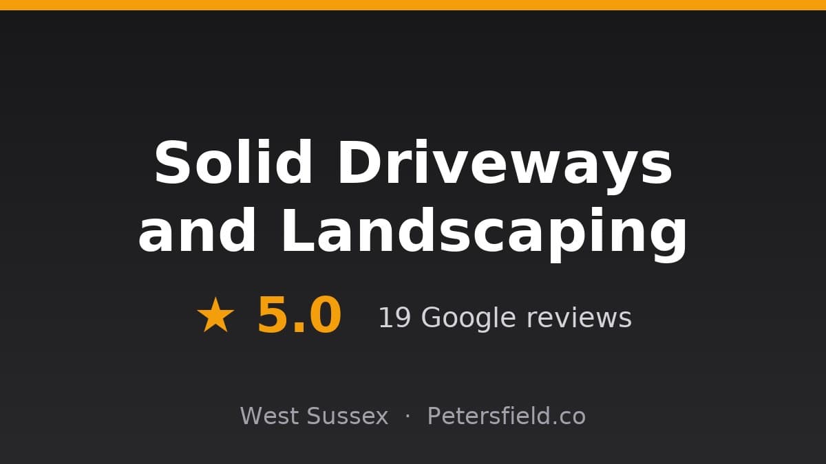 Solid Driveways and Landscaping: 5.0 stars on Google