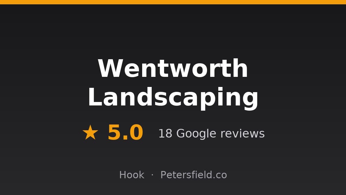 Wentworth Landscaping: 5.0 stars on Google