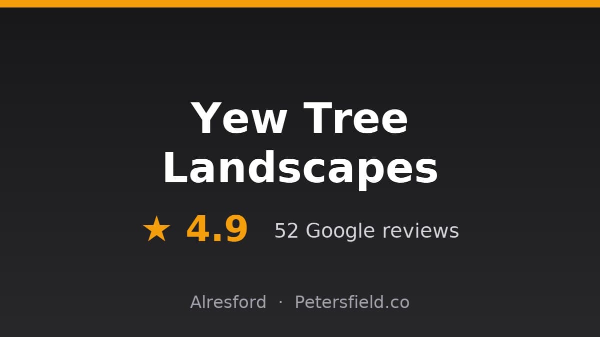 Yew Tree Landscapes: 4.9 stars on Google