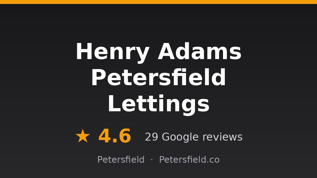 Henry Adams Petersfield Lettings, Petersfield: 4.6 stars on Google