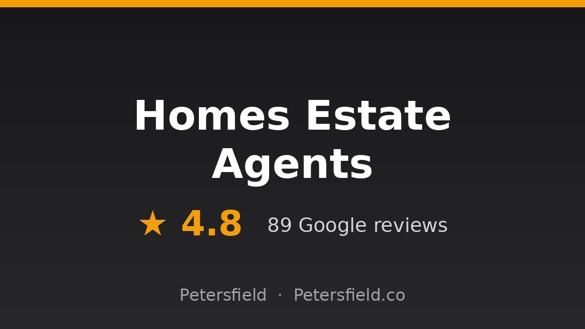 Homes Estate Agents, Petersfield: 4.8 stars on Google