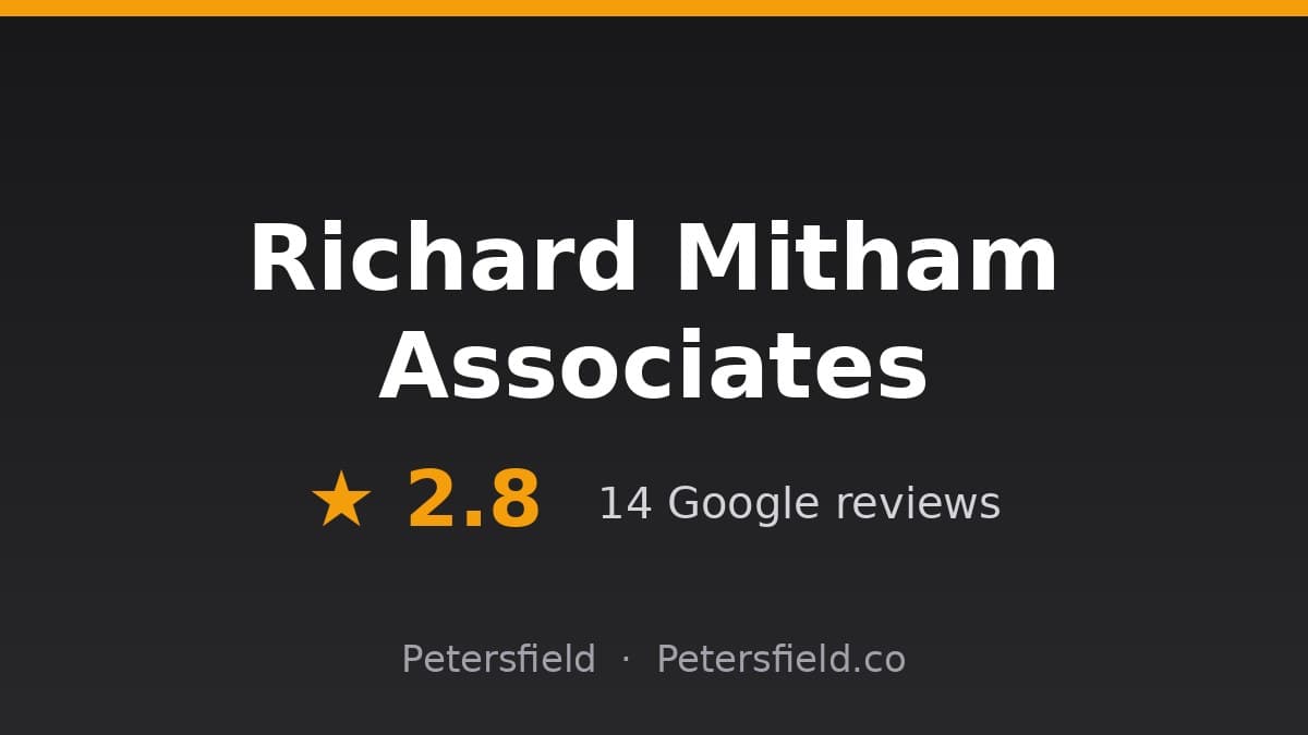 Richard Mitham Associates, Petersfield: 2.8 stars on Google