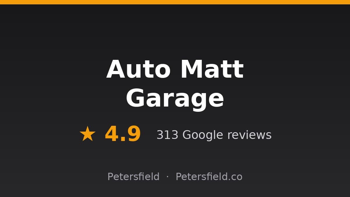 Auto Matt Garage, Petersfield: 4.9 stars on Google