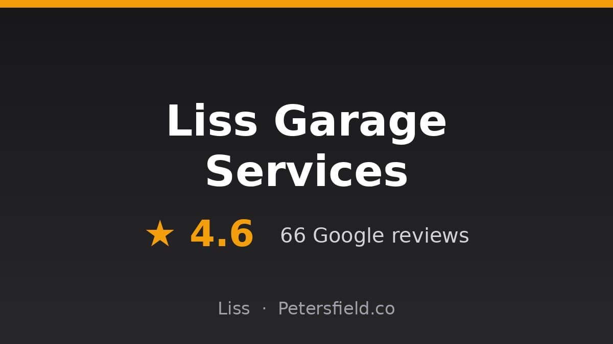 Liss Garage Services, Liss: 4.6 stars on Google