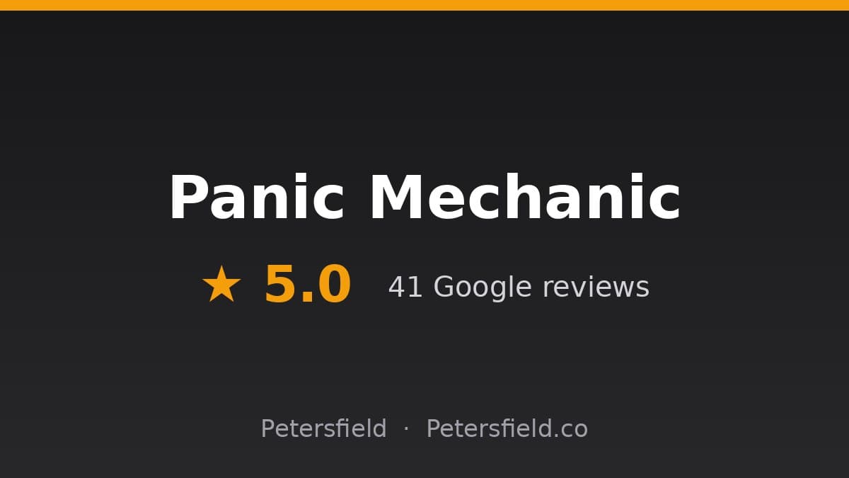 Panic Mechanic, Petersfield: 5.0 stars on Google