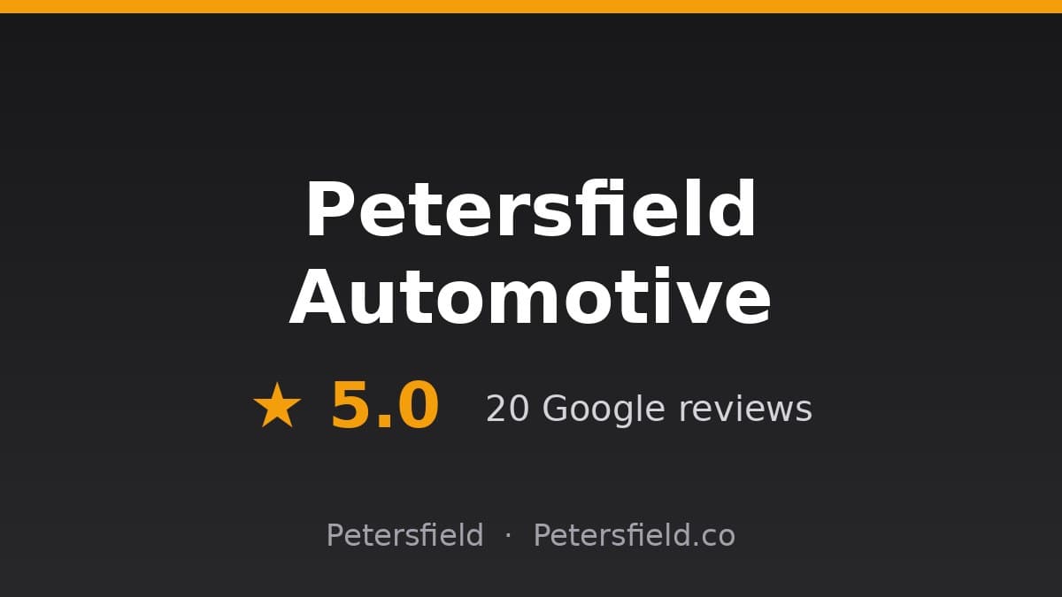 Petersfield Automotive, Petersfield: 5.0 stars on Google