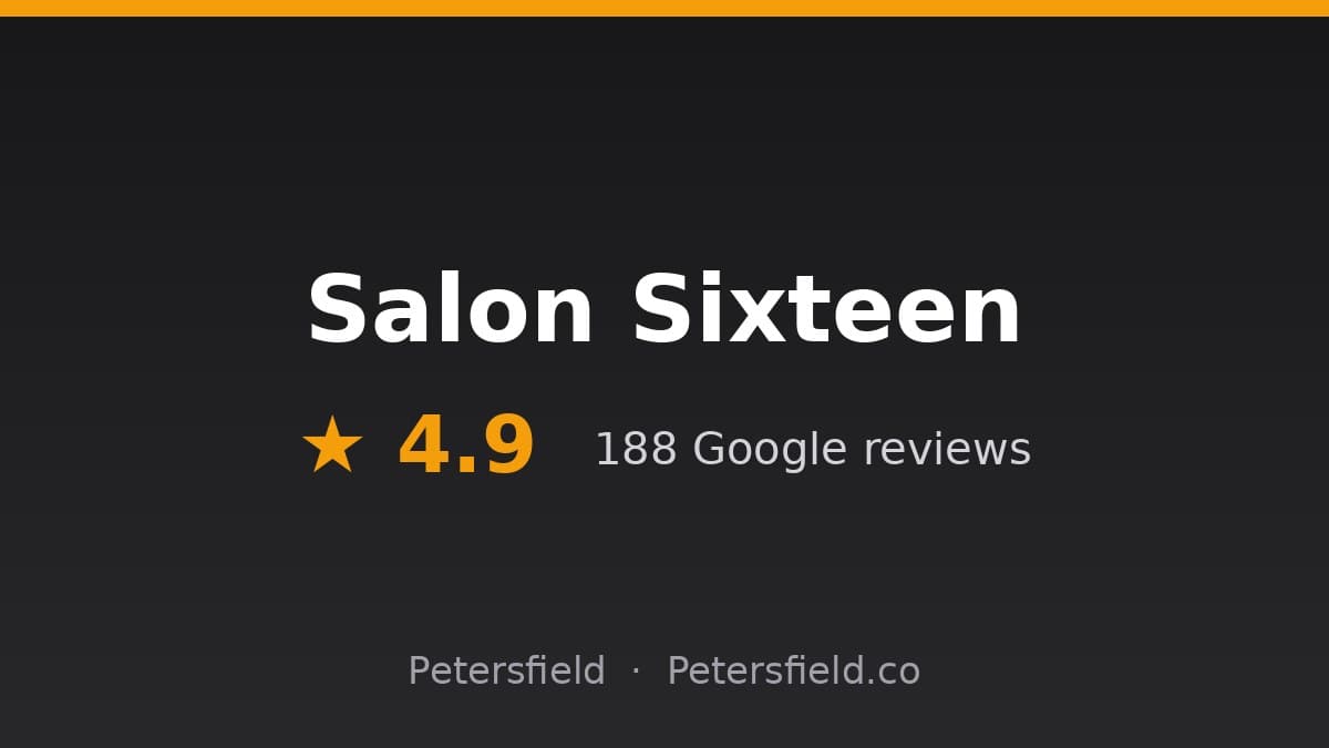 Salon Sixteen, Petersfield: 4.9 stars on Google