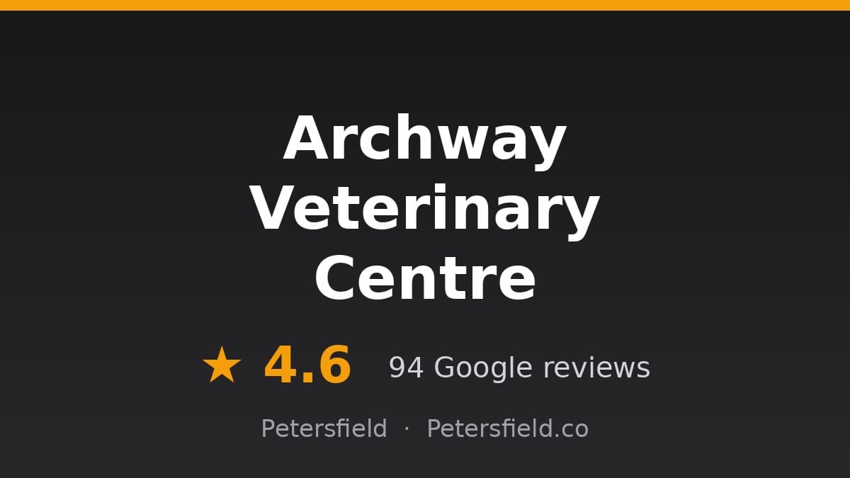 Archway Veterinary Centre, Petersfield: 4.6 stars on Google
